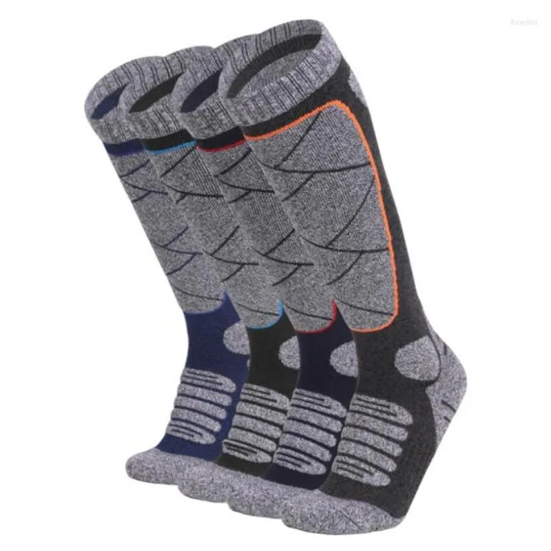 Calzini sportivi Inverno Donna Uomo Cotone Termico Sci Outdoor Calcio Ciclismo Asciugamano Fondo Calze lunghe a tubo Termosocks