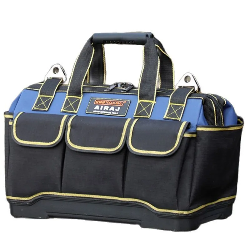 Tool Bag AIRAJ Tool Bag Waterproof Tool Bag Adjustable Shoulder Strap Collapsible Wear-resistant DurableElectrician Bags 230509