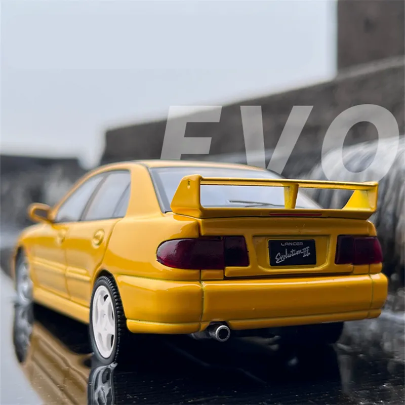 Diecast Model 1 32 Mitsubishis Lancer Evolution IX 3 Ally Racing Car Model Diecast Simulation Metal Toy Sports Car Model Collection Kids Gift 230509