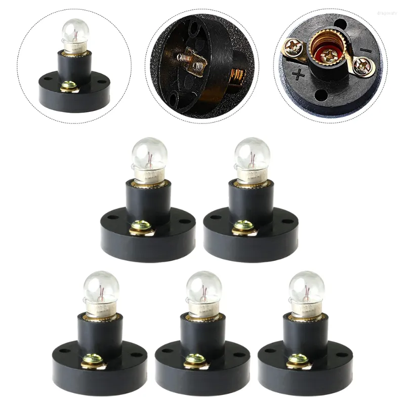 Portalampade 5 pezzi Mini piccola lampadina con attacco E10 Base a vite Labs Strumenti elettrici sperimentali