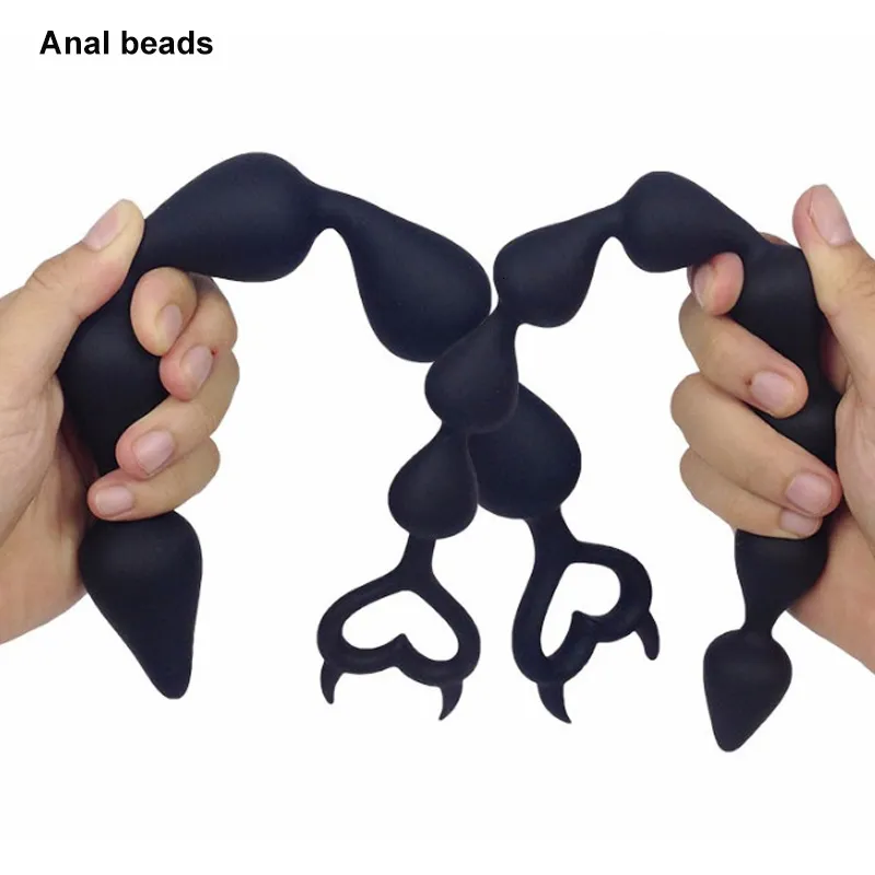 Anal Toys Super Long Silicone Big Beads Balls Butt Plug Adults Sex Toy Anus Masturbator Dilatodor Expander Pro_voghion.com