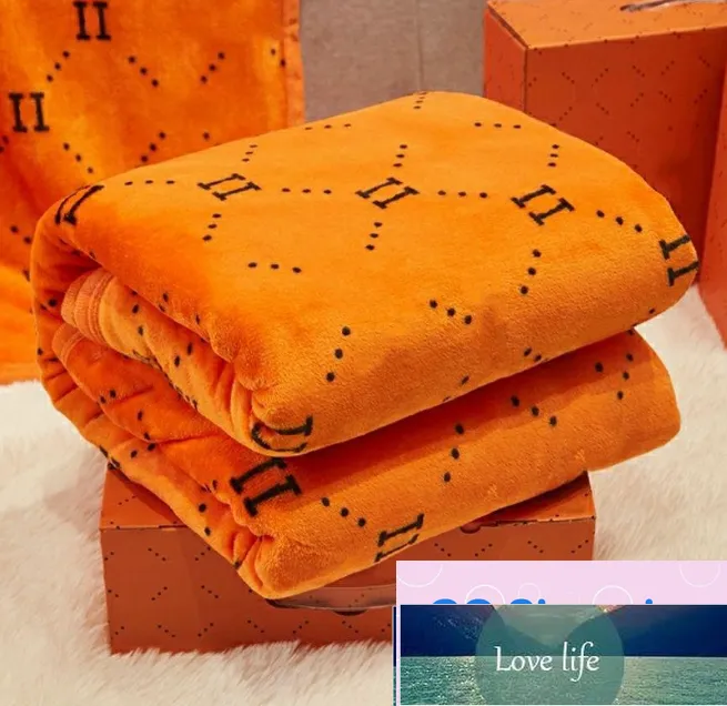 Wholesale Classic Blankets Soft Plush Warm Blanket Home Sofa Bed Office Rug Designer Letter Travel Blanket