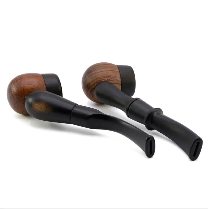 Smoking Pipes Black sandalwood 103MM mini curved pipe smoking set