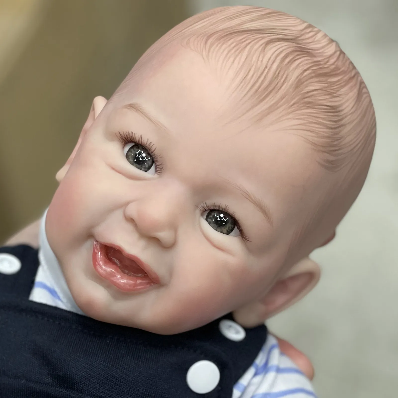 22 Phoenix Bebe Reborn Handmade Painted Open Eyes Kit Doll for Kids Gifts