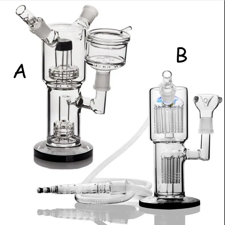 Narguilés en verre TORO Shisha Heady Dab Rigs Tuyaux d'eau en verre de fumée Dab Bong