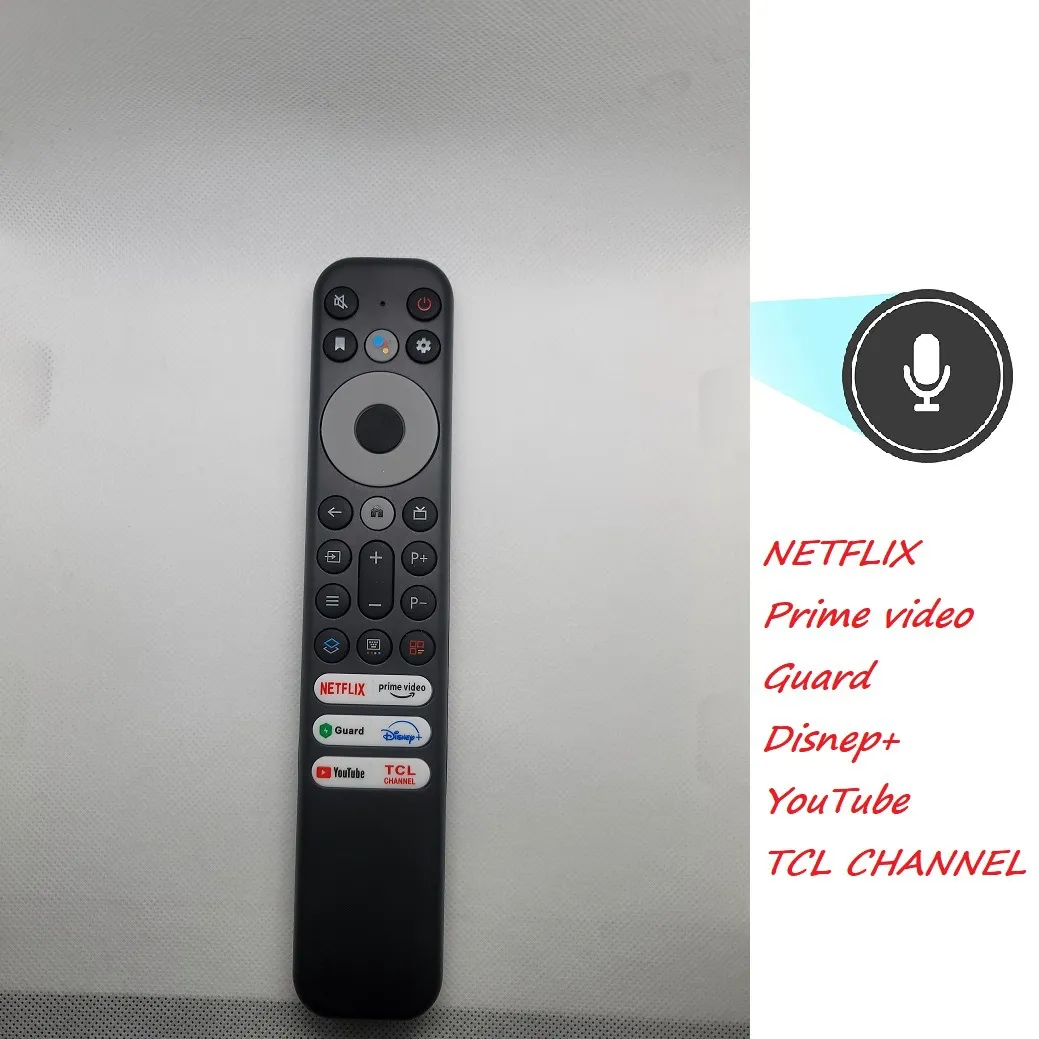 TCL Smart TV Voice Remote Control - Compatible with 8K QLED TVs, Netflix,  IVI