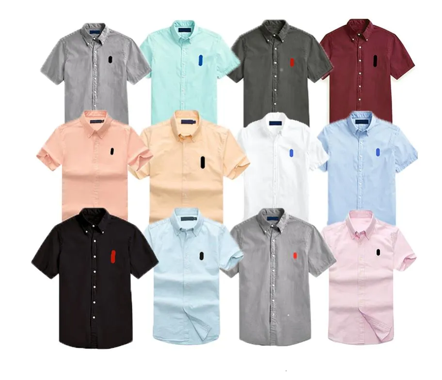 broderi designer sommarmens t-shirts kort ärm polos ralph designer man utskrift tee löst avslappnad brev polo mode skjorta lauren asiatisk storlek m-2xl