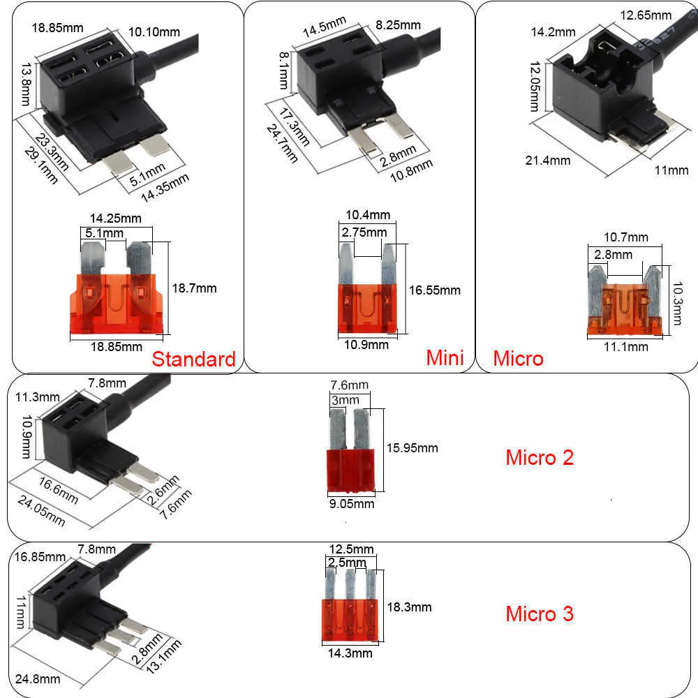 Add-a-Circuit Fuse Holder Tap Adapter Cable Standard Medium Fuse Holder  Cable - China Fuse Holder, Fuse Cable