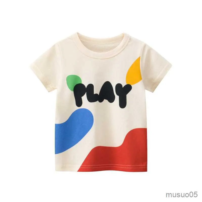シャツ幼児の子供の男の子の女の子服サマーコットンTシャツ半袖グラフィティプリントTシャツ子供トップ幼児服