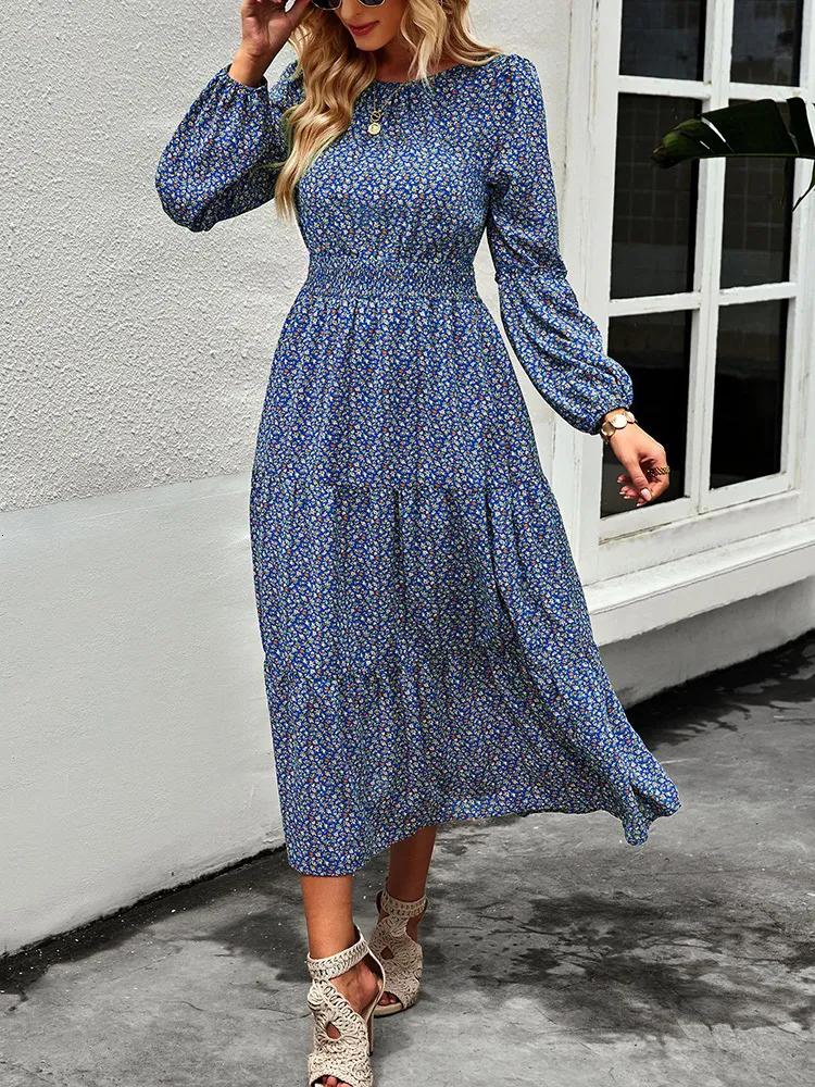 flowy mid calf dresses Radiant Reverie Red Linen Midi Dress main image 0