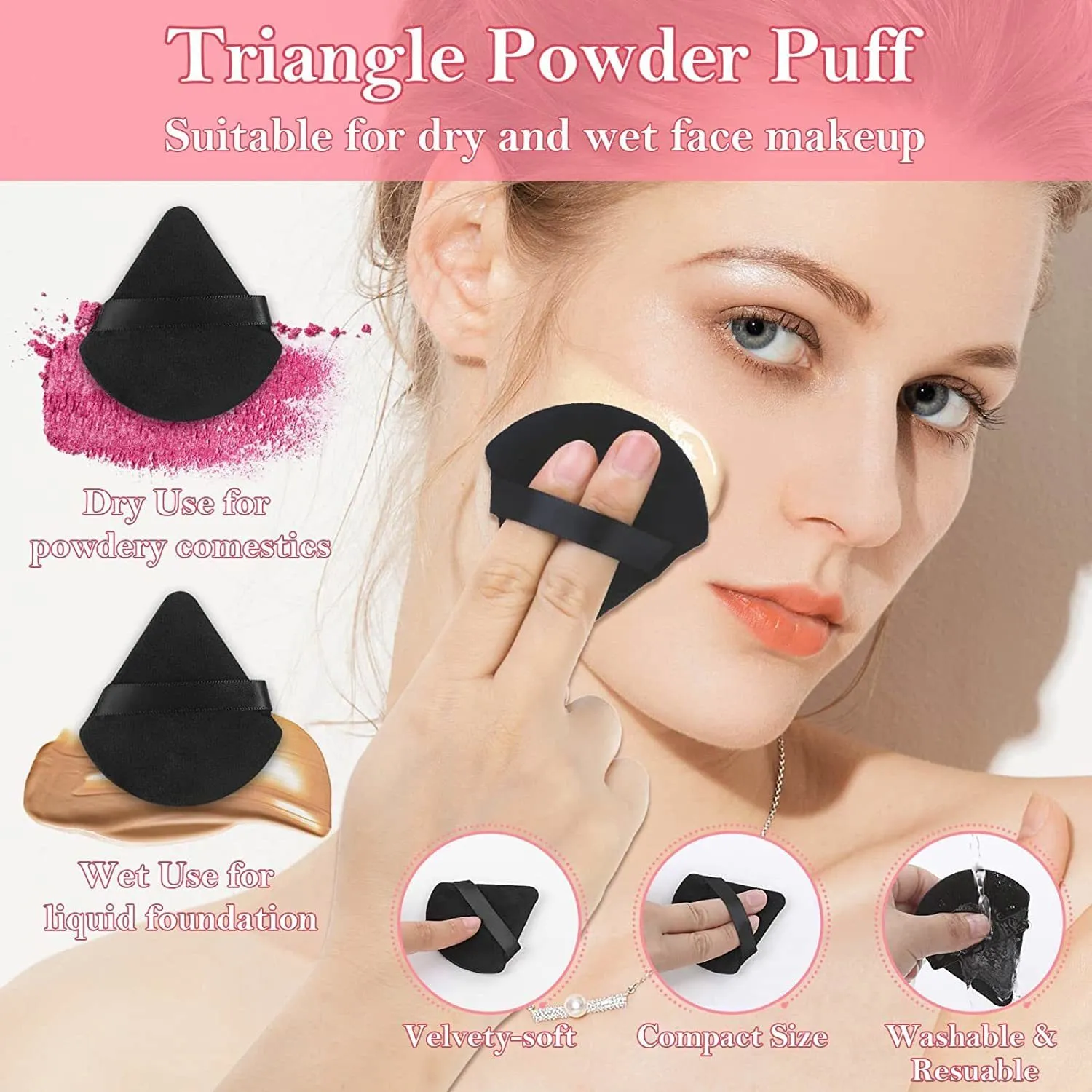 Powder puff makeup applicator store