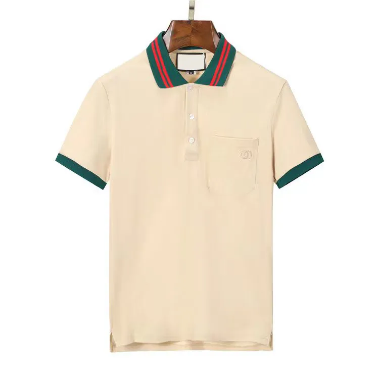 2024 Mens Estilista Polo Camisas Luxo Itália Roupas Masculinas Manga Curta Moda Casual Verão Camiseta Muitas cores estão disponíveis Tamanho M-3XL