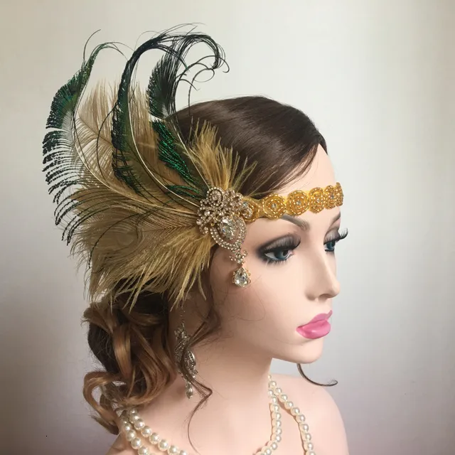 Bandeau à Plumes Bohème Style Indien Années 1920 - Accessoire Cheveux Élégant Pour Femmes Et Filles