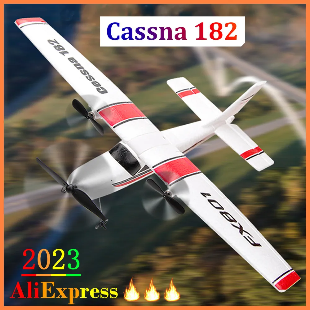 Avion électrique/RC Débutant Avion électrique RC RTF Epp Mousse UAV Télécommande Planeur Planeur Kit Cassna 182 Aircraf Plus de batterie Augmenter le temps de vol 230509