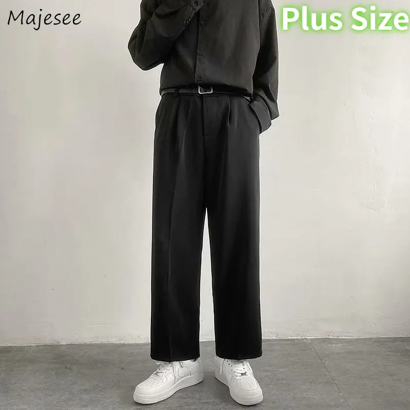 Pantalon Homme Celana Kasual Hitam Pria Panjang Longgar Pergelangan Kaki Lebar Menggantungkan Streetwear Ukuran Plus S3XLP antalonM usimG ugurB a 230509