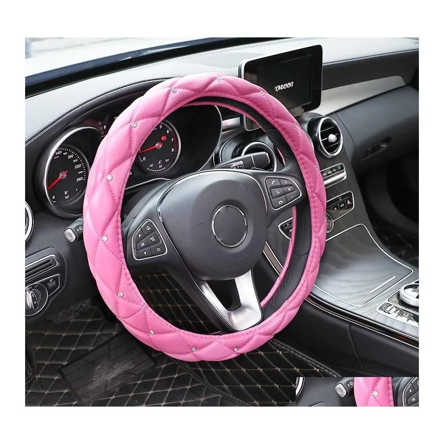 Couvre Volant Motoers Voiture Ers De Protection Antidérapant En Daim Er Chaud Mode Intérieur Accessoires Drop Delivery Mobiles Moto Dhwgj