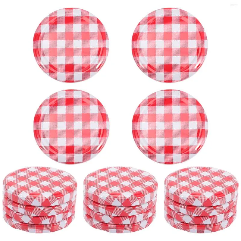 Dinnerware Sets 40 Pcs Canning Lids Regular Rings Leak-proof Storage Sealing Jar Lid