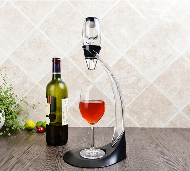 Aérateur de Vin de Luxe avec Support pour Vin de Luxe Carafe à Vin