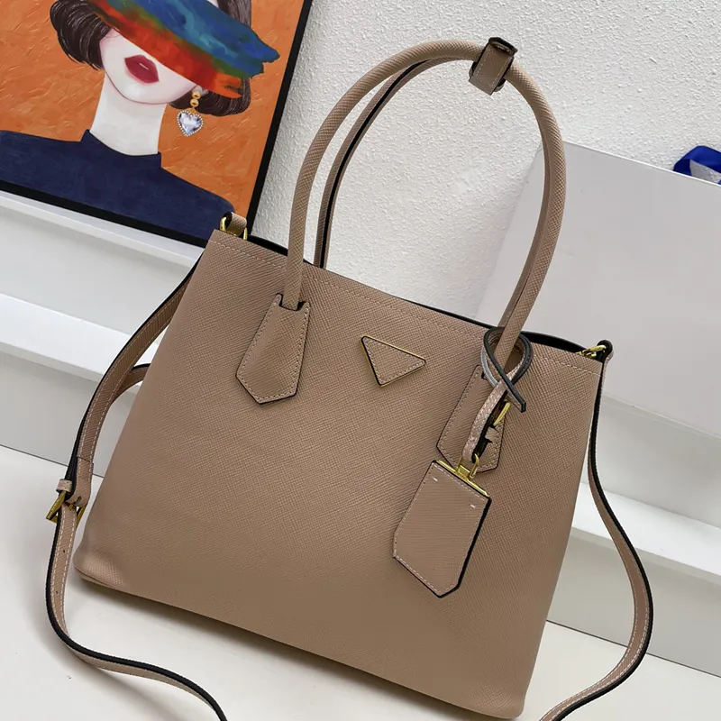 7A Handväska designer Tote väska damer axelväska medium saffiano läder dubbel väska mode shopping väska lyx crossbody väska ny 2023