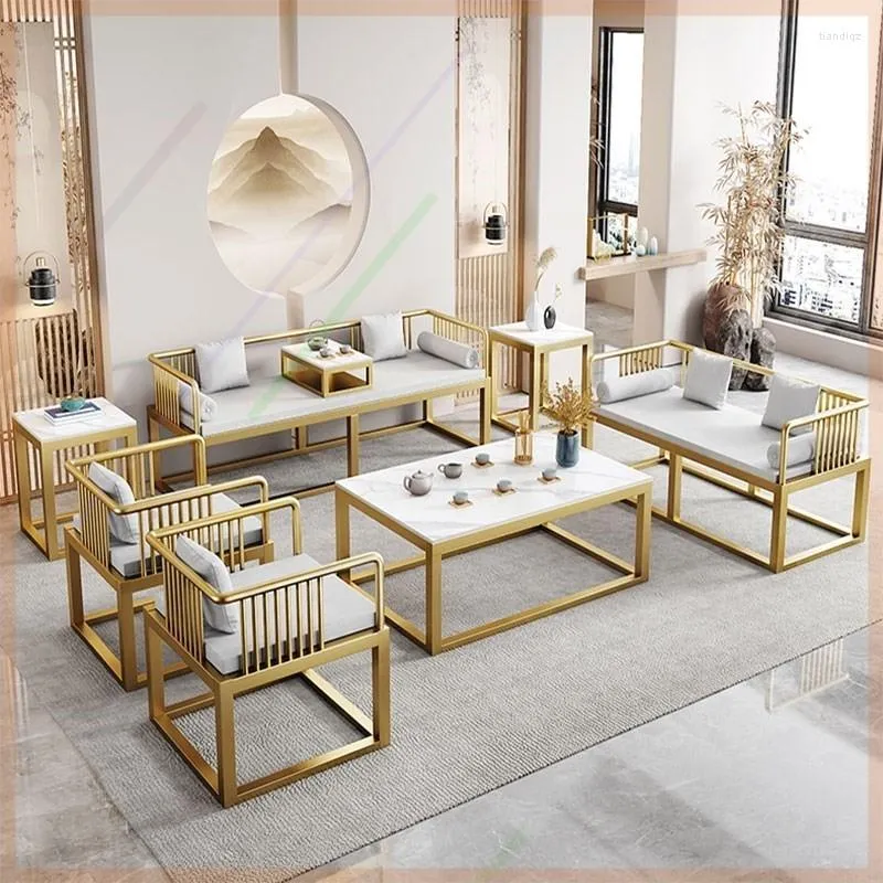 Camp Furniture Chinese Style Light Extravagant Simple Iron Sofa