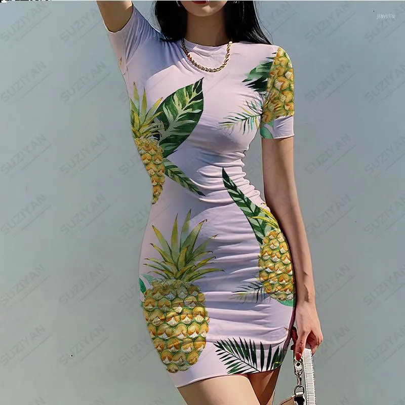 Pineapple summer dress cheap