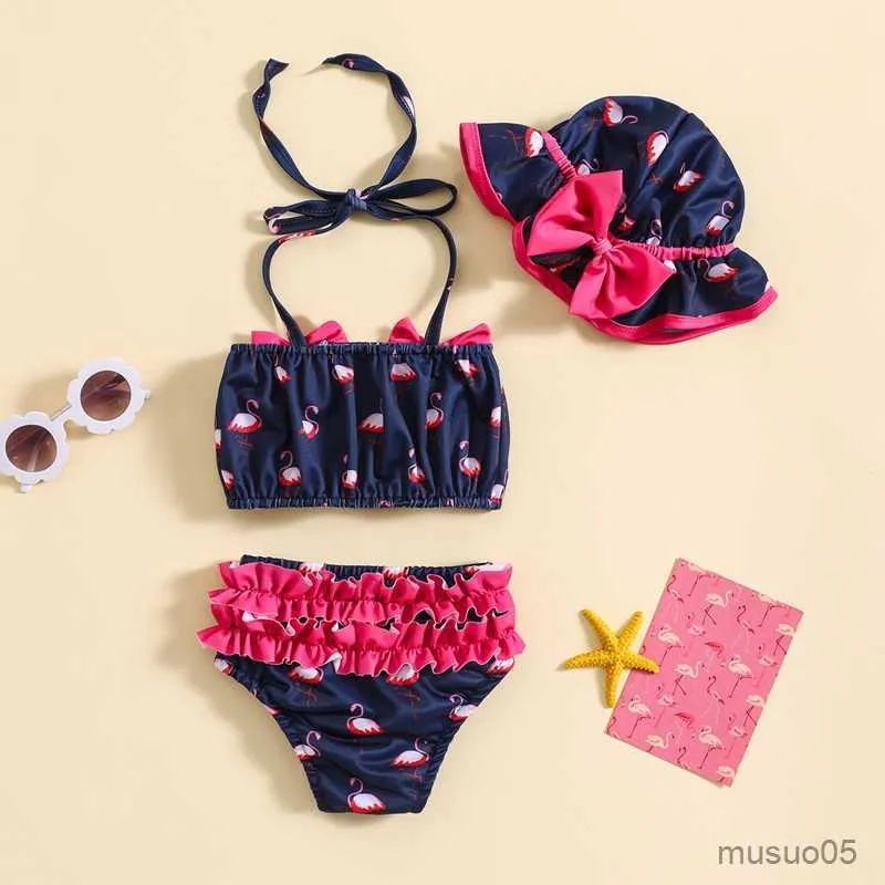 Traje de baño de dos piezas para niños recién nacidos, ropa de playa con estampado de verano para bebés, trajes de baño para niños pequeños, ropa para niños, traje de baño Bikini