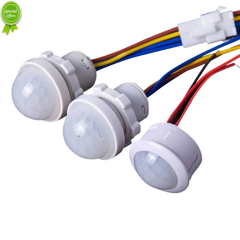 Neue LED PIR Keine Einstellbare Verzögerung Menschlichen Körper Infrarot Detektor IR Infrarot Motion Sensor Licht Schalter Für Zuhause AC110-240V DC 12V-24V