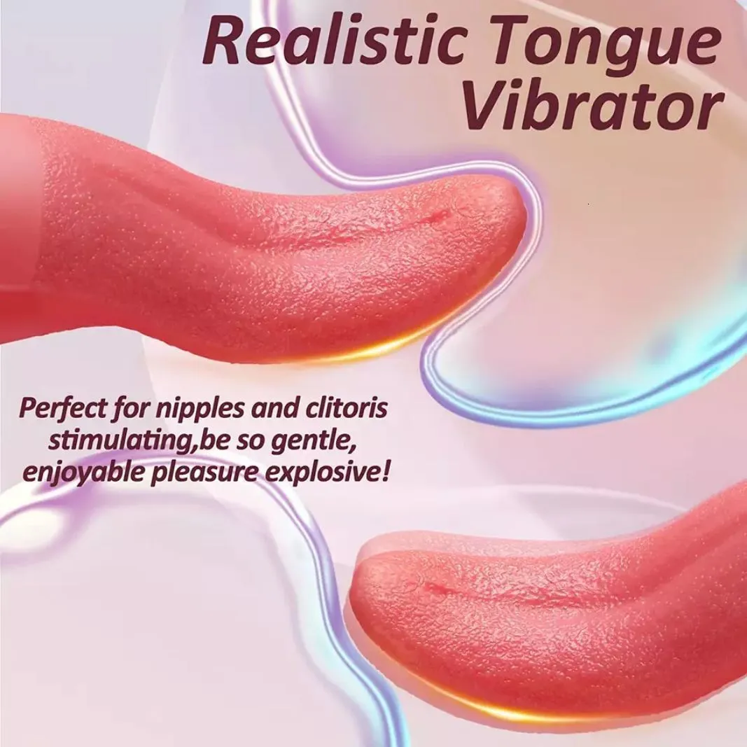 Vibrators Zachte Tong Verwarming Likkende Vibrator l Tepels Clitoris Stimulator Seksspeeltjes voor Volwassenen voor Vrouwen fr_voghion.com