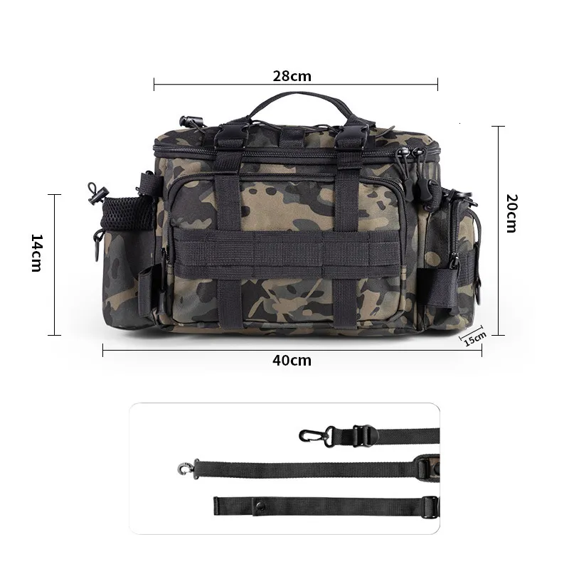 Waterproof Cross Body Sling Fishing Bag With Rod Holder Military Outdoor  Compact Lure Bag For Tackle And Swiss Gear Backpack Storage 230506 From  Hui09, $20.84