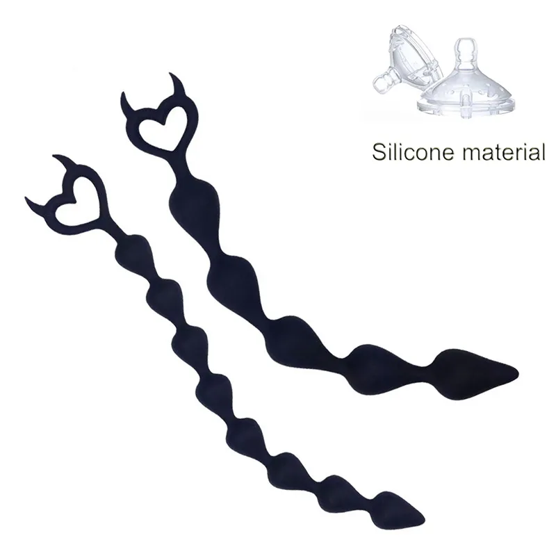 Anal Toys Super Long Silicone Big Beads Balls Butt Plug Adults Sex Toy Anus Masturbator Dilatodor Expander Pro_voghion.com