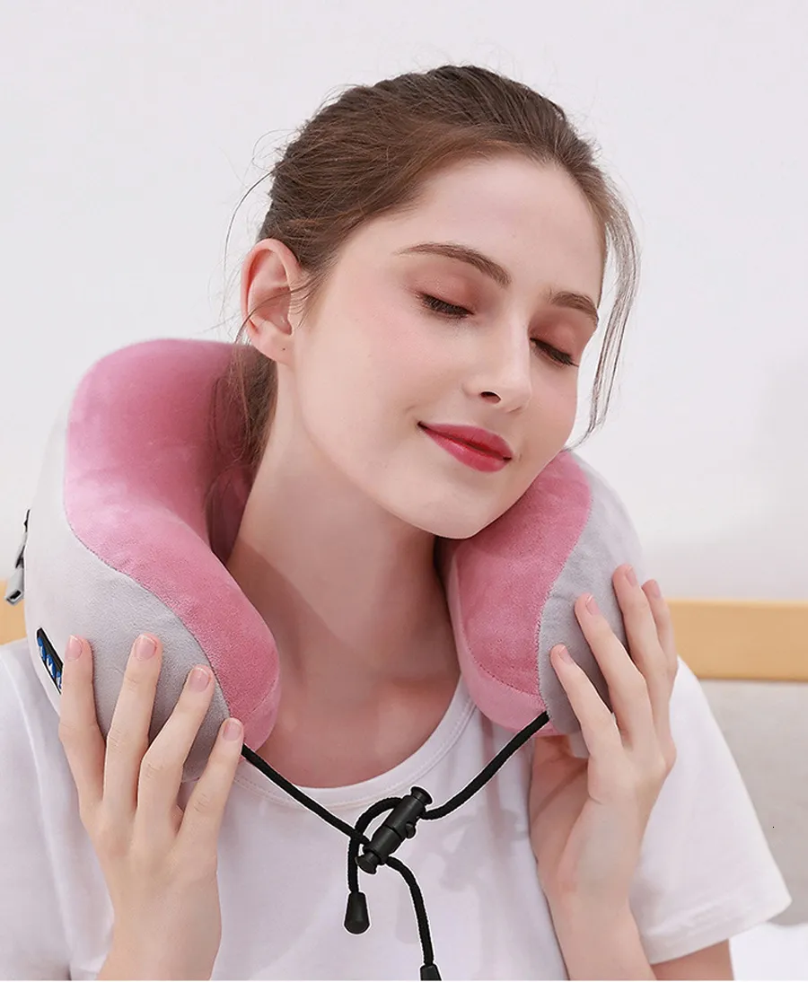 Kissen Nackenmassagegerät Entspannung Kneten Wärme Vibrator Reisen