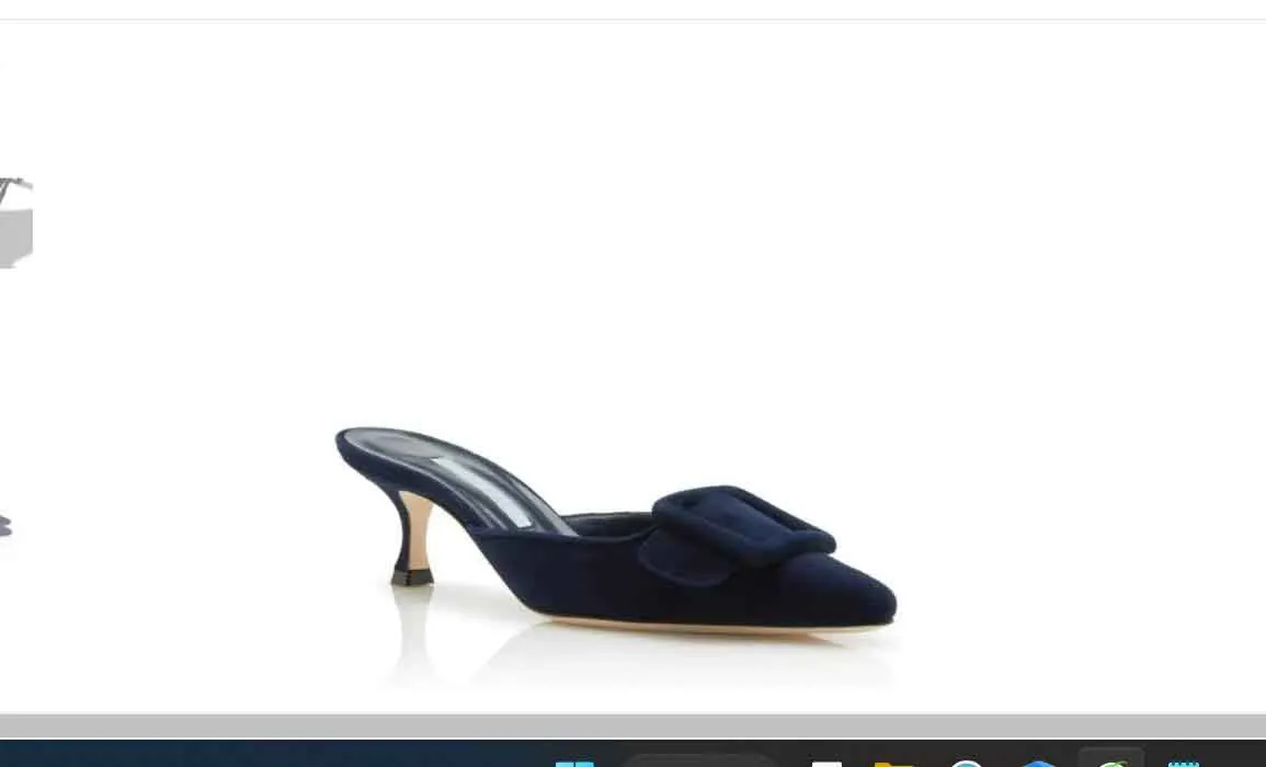 Sandaler Navy Blue Suede Kitten och Muller Shoes Cool