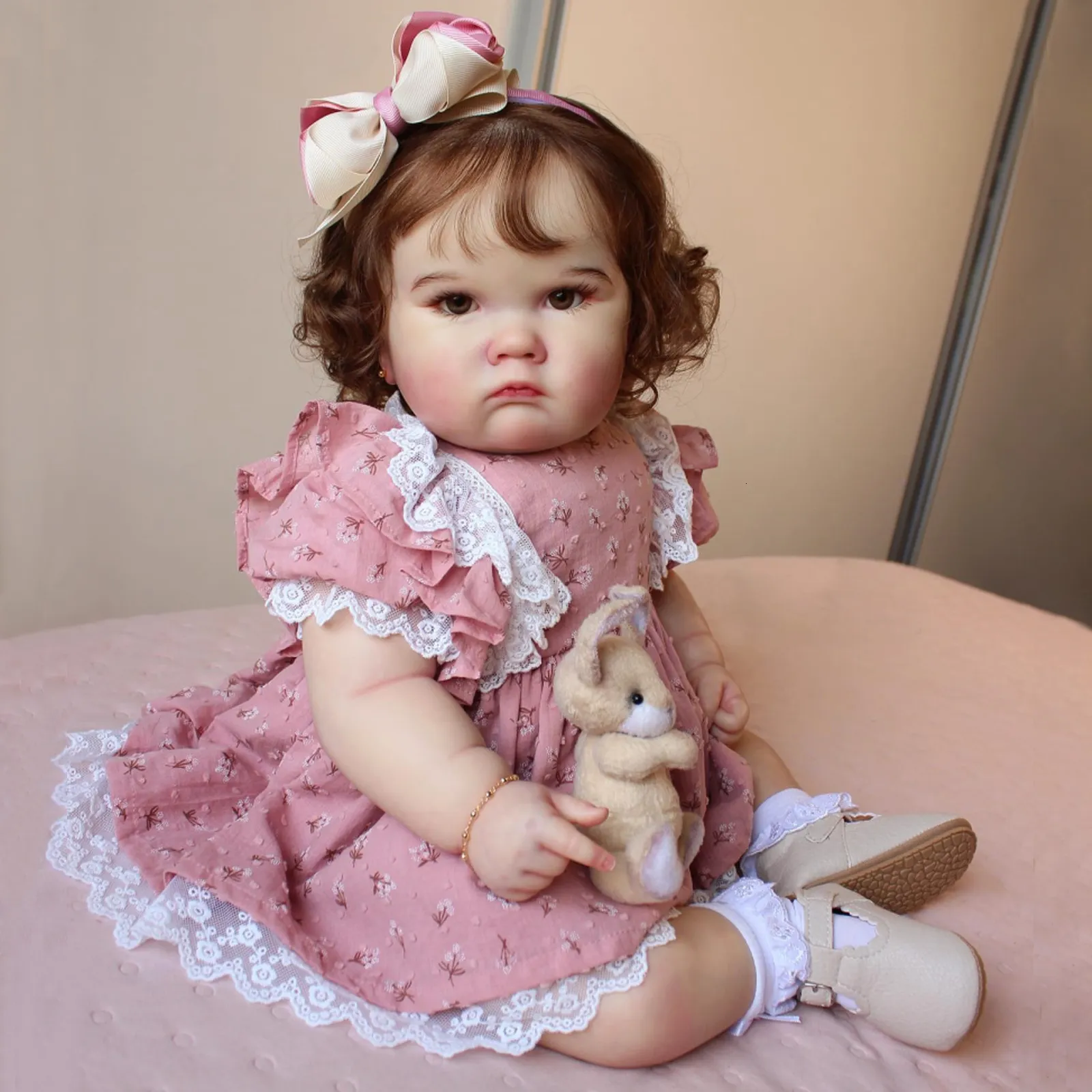 Dolls 65cm Charlotte Beb Reborn Muecas Reborn Handmade geschilderd enorm peuterpop speelgoed voor kinderen Muecas para nias 230508