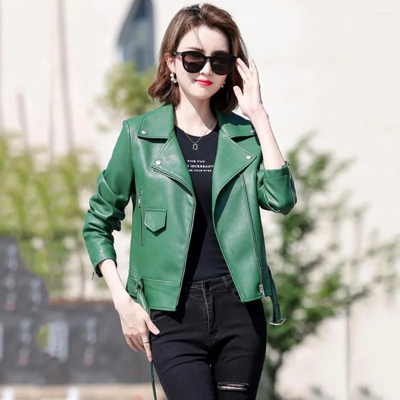 Leather ladies 2025 biker jacket