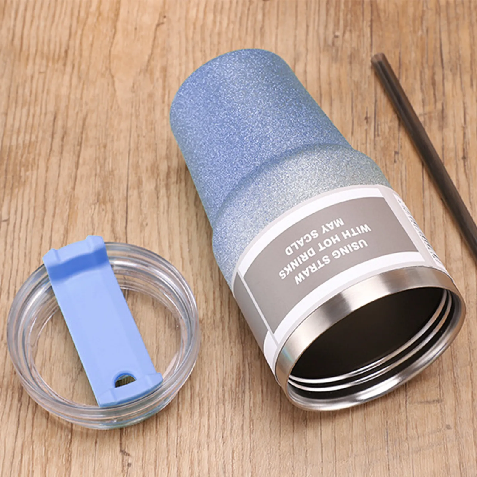 Hoggoutfitters Tumblers Straw Insulation Bottle Gradient Color Thermal