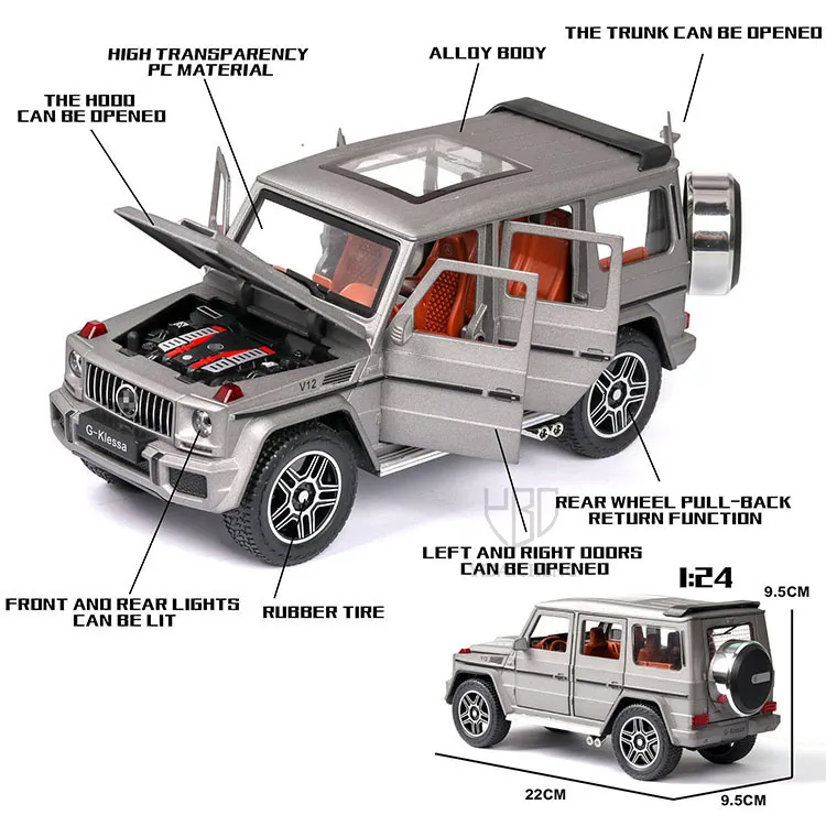 1-24-1-32-New-G63-G65-Diecast-Metal-Toy-Car-Model-Wheels-High-Simulation-Sound