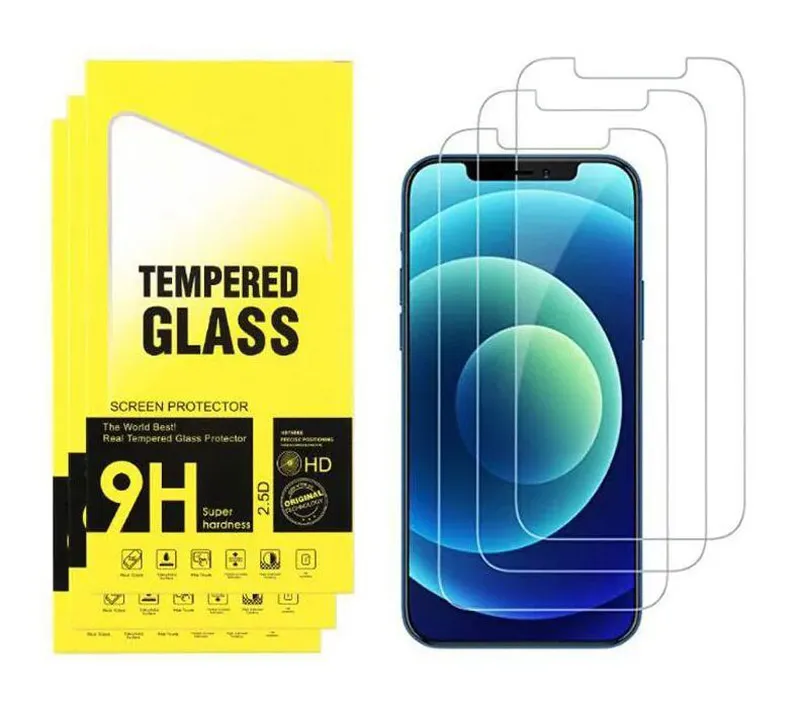 Screen Protector Protective Film for iPhone 14 13 12 Mini 11 Pro Max X Xs Max 8 7 6 Plus Samsung A24 A34 A54 A33 A73 A73 A14 A12 A13 5G Tempered Glass with retail box