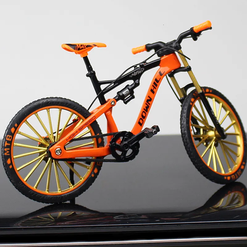 Jorzer Mini-Doigts vélos Miniatures modèles de VTT Simulation créative Mini Alliage vélo Doigt Roue vélo Rouge 1 Paquet