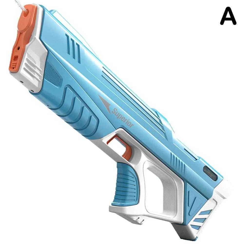 Arma Pistola de Agua Elétrica Electric Water Gun Azul - Absorption