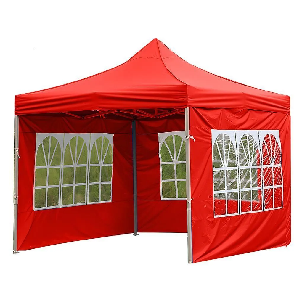 Tent da tenda lateral do painel do dossel de sombra A toldo de jardim de pano dobrável com a parede lateral de substituição da janela transparente para vermelho ao ar livre 230510