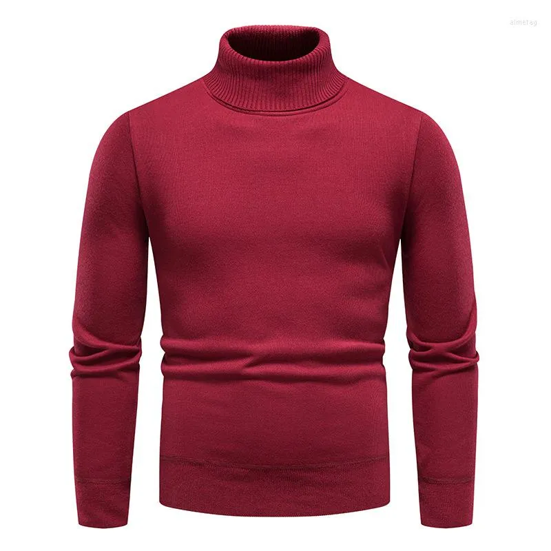 Herrenpullover Rollkragenpullover 2023 Koreanische Version Pullover Strickwaren Langarm Jugend Slim Fit Bottoming Shirt