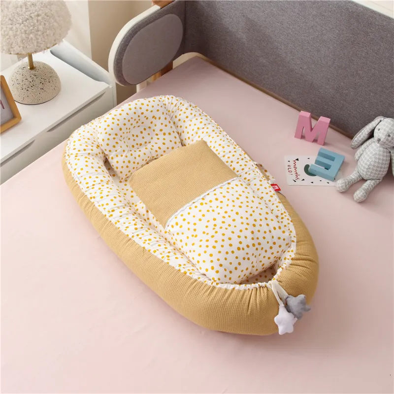 Portable Baby Nest With Quilt Blanket And Cotton Bumper Ideal Nursery Bed And Bedding Set For Newborns Includes Bassets Cradles And Sleeper Infant Accessories 230510 From Cong05 35.93 DHgate.Com
