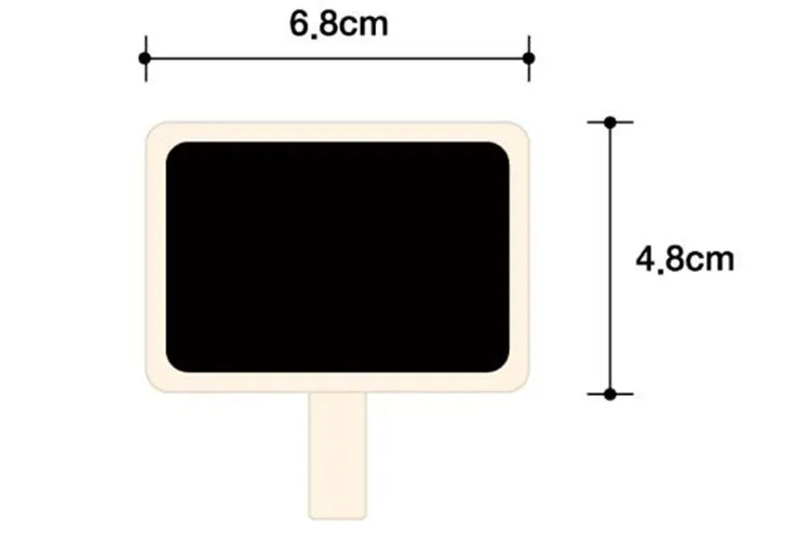 Chalkboard Signs AvoDovA 20-Piece Mini Chalkboard Set With Stands - 4 Shapes For Party Wedding Decor & Message Boards Event Table Numbers