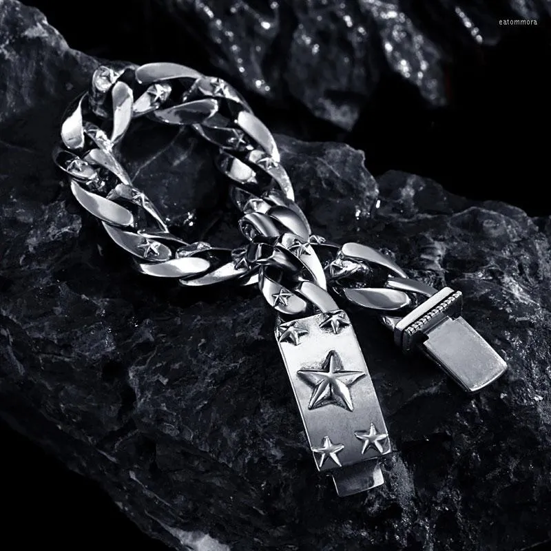 Link Bracelets YH Original Design Bracelet Male Star Retro Trend Personality European And American Men's Simple_ipsvogv.com