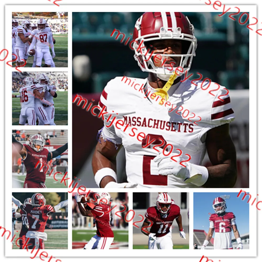 UMass Minutemen-Trikot, Myles Turner, Jonathan Martin, 10 Eni Falayi, 26 Jermaine McMillian, UMass-Fußballtrikots, individuell genäht, für Herren und Jugendliche