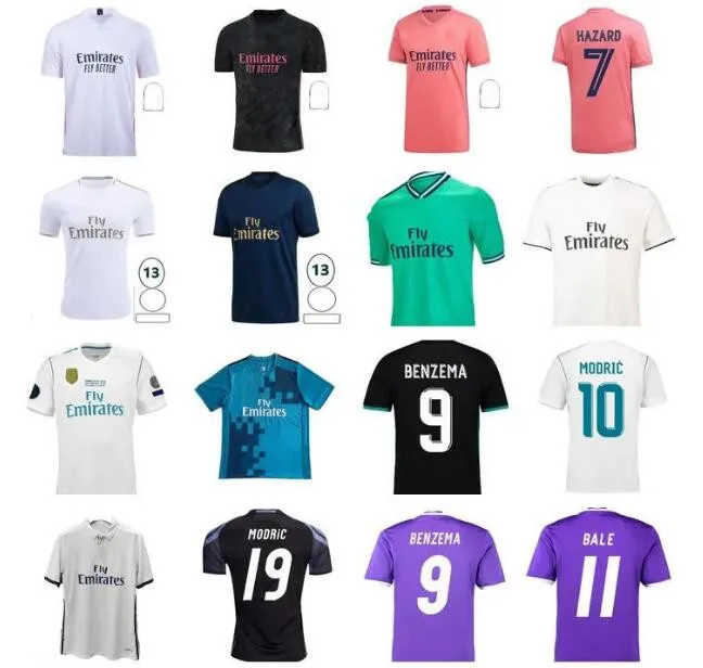 Real Madrid Retro Soccer Jersey 2016 2024 Benzema Sergio Ramos Kroos Hazard Asensio Bale Marcelo Modric Zidane Football Shirt Da 12 16 DHgate