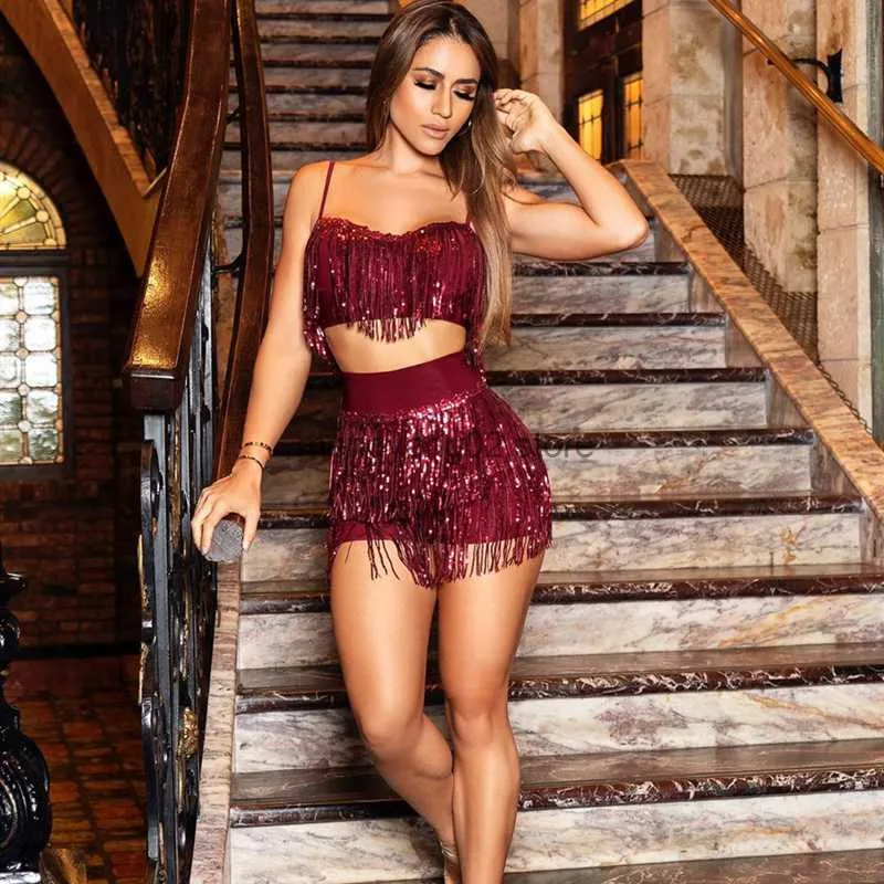 Two piece fringe outfit online