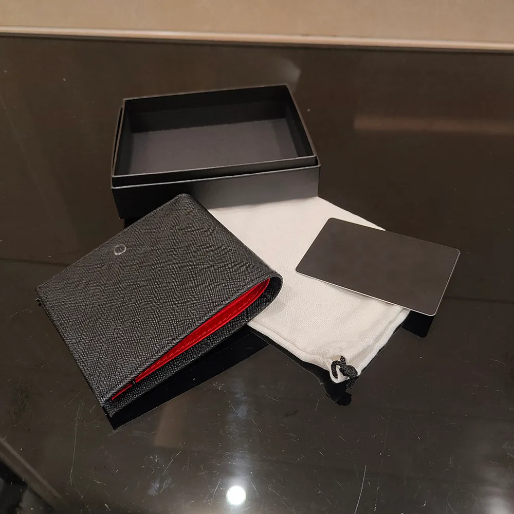Creditcard portemonnee luxe kaarthouder designer kaartkas kas heren dunne portemonnee rode portemonnee opbergtas vouwmunt met originele doos
