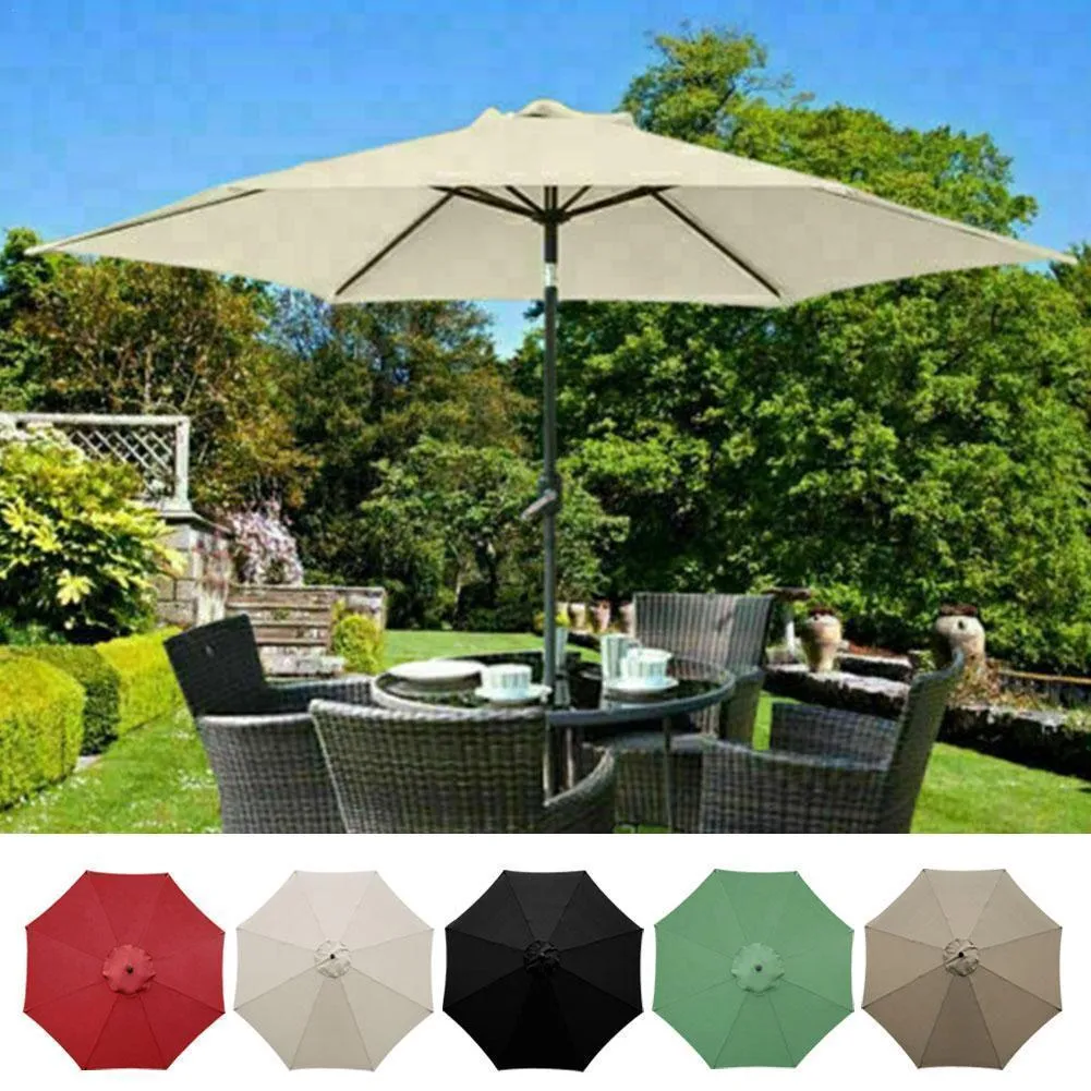 Cień 3 m Cover Garden Parasol Wymiana parasolowa deszczowa oskór przeciwsłoneczny Baldachia 8 Schroniska do talii tkaniny 230510