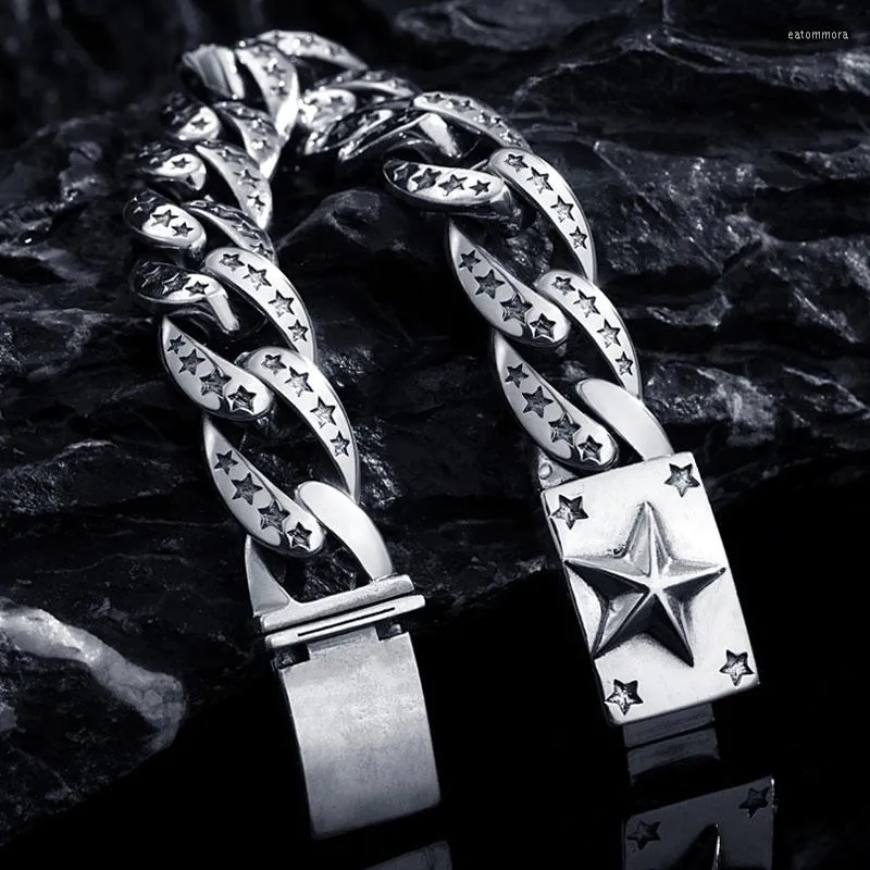 Link Bracelets YH Original Design Bracelet Male Star Retro Trend Personality European And American Men's Simple_ipsvogv.com